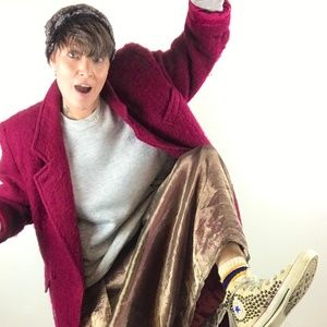 Vintage Talbots Fuzzy Navel festival coat